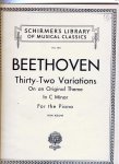 Beethoven Ludwig van - Thirty-Two Variations C Minor for Piano