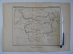  - Oudtijds grensgekleurde lithografie van de Gemeente OLDEHOVE, Groningen 1867