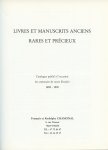 N.N. - Livres et Manuscrits Anciens. Catalogue Centenaire 1890-1990