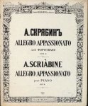 Skrjabin, A.: - [Op. 04] Allegro appassionato pour piano. Op. 4