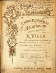 Villa, Ricardo: - Cantos regionales asturianos. Suite de orquesta. Reduccion para piano por el autor