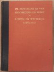 KUILE, E.H. TER. - Leiden en Westelijk Rijnland. De Nederlandsche monumenten van geschiedenis en kunst. Deel VII. De provincie Zuidholland. Eerste stuk: Leiden en Westelijk Rijnland.