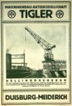 Tigler Maschinenbau-Aktiengesellschaft - Brochure/Flyer Tigler Duisburg Hellingdrehkran