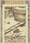 HOYTEMA, Theo van [HOIJTEMA] - Kalenderblad T. v. Hoytema - [muizen] - december  - kalenderjaar 1910.
