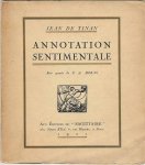 Tinan, Jean de - Annotation Sentimentale Tinan, Jean de - Annotation Sentimentale
