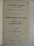 J.A. Uilkens / 2e druk herzien door C.J. Matthes - De Volmaaktheden van den Schepper