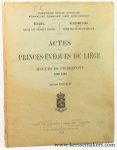 Poncelet, Edouard. - Actes des Princes-Évêques de Liège. Hugues De Pierrepont 1200-1229.