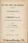 Ledeboer, Ds. L.G.C. - Een Abc door een Abéling