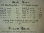 Bach; J. S. (1685-1750) - Klavierwerke; Band II / Band III; Krititsche Ausgabe mit Fingersatz und Vortragsbezeichnungen versehen von Dr. Hans Bischoff (Berlin, Mai 1881); Originele uitgave uit 1881/82