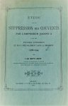 LAENEN Joseph Abbé - Etude sur la suppression des couvents par l'Empereur Joseph II dans les pays Autrichiens et plus spécialement dans le Brabant (1783-1794)