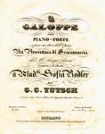 Tutsch, Georg C.: - 2 galoppe per piano-forte sopra motivi dell`opera Un avventura di Scaramuccia del M . Luigi Ricci
