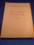 C.S.I.C. Instituto Espanol de Musicologia - Anuario Musical. 1948, vol III