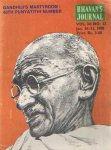  - Gandhi's Martyrdom. 40th Punyatithi Number. Bhavan's Journal Vol. 34, no. 12 Jan. 16-31, 1988
