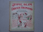  - Jopie Slim en Dikkie Bigmans in den dierentuin; de apenkooi.