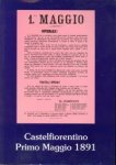 REGINI, PAOLO.AND OTHERS - Castelfiorentino primo maggio 1891