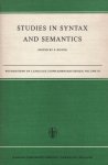 Kiefer, F. (Editor) - Studies in Syntax and Semantics