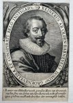 attributed to Passe, Crispijn van de (1589-1637) - [Original engraving/gravure by Crispijn van de Passe] Portrait print of Reinier van Oldenbarnevelt (ca. 1588-1623), 1 p.