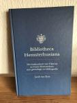 Sluis, J. van - Bibliotheca Hemsterhusiana / het boekenbezit van Tiberius en Frans Hemsterhuis, met genealogie en bibliografie