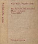 Bast, Rainer A. & Heinrich P. Delfosse - Handbuch zum Textstudium von Martin Heideggers 'Sein und Zeit': Band 1 Stellenindizes Philologisch-kritischer Apparat
