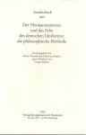 P?tzold, Detlev / Krijnen - Der Neukantianismus und das Erbe des deutschen Idealismus: die philosophische Methode. (Sonderdruck aus...)