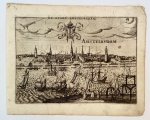 Lodovico Guicciardini (1521-1589) - [Antique print, engraving] De Stadt Amstelredam (Amsterdam), published ca. 1617.