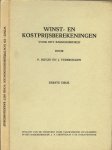 P. Buyze en J. Verbruggen  Rente eigen kapitaal en niet hoeveel je aan de bank moet betalen dat was nog eens een tijd - Winst en kostprijsberekeningen voor het bakkersbedrijf 1962
