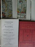 Pierson, Chr. - Goudse Kerkglazen.  -   Album  -    33 x kleuren ansichtkaarten en boekje met uitleg 1880