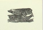 Strik, Lou. - Exlibris voor Maartje Strik. Strik, Lou. - Exlibris voor Maartje Strik.