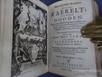 N/A. - Maandelyksche berichten uit de andere waerelt, of de spreekende dooden. Bestaande in redeneeringen, tusschen allerhande verstorvene potentaten en personagien van rang, zo van den deegen, tabbaart, letteren, als anders. January, February, Maart...