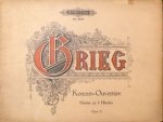 Grieg, E.: - Im Herbst. Konzert-Ouvertüre für großes Orchester Opus 11. Arrangement für Pianoforte zu 4 Händen vom Komponisten