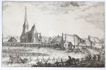 Claes Jansz Visscher (1586/87-1652) - Antique print, etching | View of the village of Zandvoort/Gezicht op het dorp Zandvoort [no margins], published 1612, 1 p..