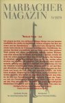 F. Pfafflin / B. Zeller. - Berthold Viertel im amerikanischen Exil.