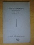 Roukema, J.H. (voorwoord) - Ter nagedachtenis aan de gevallenen tijdens de oorlogsjaren 1940-1945 In de gemeenten; Zuidlaren, Anloo, Gieten en Vries.