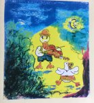 Jansen, Coby (tekst en illustraties) - Blom - Uit het leven van een wegwerphond