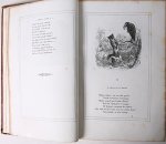 La Fontaine, Jean de [illustrator: Grandville, J.J.] - Antiek boek met hardcover 1852, fabels - J. De La Fontaine. Illustrations par Grandville. Paris, Garnier Frères, 1852.