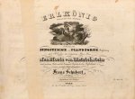 Schubert, Franz: - [D 328] Erlkönig. Ballade von Goethe. In Musik gesetzt für eine Singstimme mit Piano-Forte-Begleitung. 1tes Werk