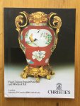  - 6 Auction Catalogues Christie's London: Fine Chinese Export Porcelain and Works of Art 21 March 1988 - 31 October & 2 November 1988 - 17 April 1989 - 30 October 1989 - 23 April 1990 - 29 October 1990