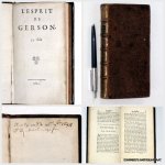 LE NOBLE, EUSTACHE (anonymously publ.), - L'esprit de Gerson (ou instructions catholiques touchant le Saint Siège).
