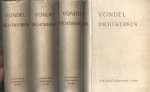 Vondel, Joost van den - Vondel's werken. Uitgegeven door J. van Lennep. Herzien en bijgewerkt door J.H.W. Unger. 8 delen
