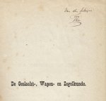 VORSTERMAN VAN OIJEN, A.A. - De Geslacht-, wapen- en zegelkunde. (Overdruk, gesigneerd door de auteur).