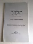 Aarab, Mustafa - La crise du sens et du sujet; J.P. Sartre - M. Merleau-Ponty - M. Focault - G. Delezeuze; 1930-1980: continuite et discontinuite