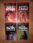 Quartermain, James / Quartermain, James / Kelly, Leo. P. / Burke, J. F. - Onder de drugs / Aandeel in de dood / Tot de moord erop volgt / Moord per manuscript