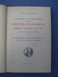 Giovannozzi, Lucia - Contributo alla bibliografia delle opere del Savonarola; edizioni dei secc. XV e XVI.