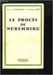 HEYDECKER,J.J.& LEEB,J. - Le proces de Nuremberg