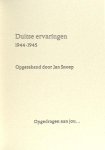 Snoep, Jan. - Dagboek. Duitse ervaringen1944-1945.