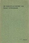 Hidajat - De monopolie-theorie van Franz Oppenheimer.