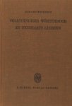 Wiessner, Edmund. - Vollständiges Wörterbuch zu Niedharts Liedern.