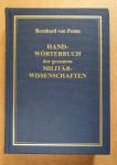 Poten, Bernhard von - Handwörterbuch der gesamten Militärwissenschaften - Erster Band