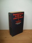 Kant, Immanuel - Kritik der reinen Vernunft. 2 delen (Werkausgabe band III en IV)
