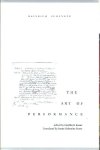 SCHENKER, Heinrich - The art of performance. Edited by Heribert Esser. Translated by Irene Schreier Scott.